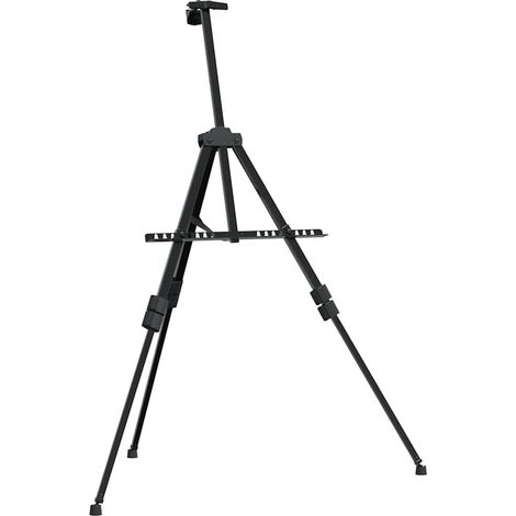 vidaXL Adjustable Display Easel Black Metal