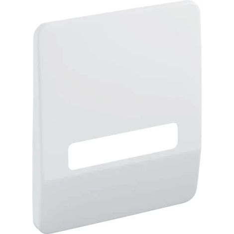 Geberit Highline Placa embellecedora, rectangular: blanco alpino, material=acero inoxidable, 240043111