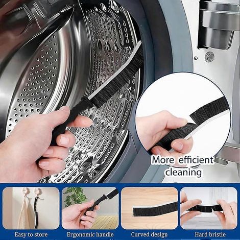 Kit de nettoyage pour tuyau d'évacuation de sèche-linge, comprenant une tête d'aspirateur et des brosses pour enlever les peluches - un kit de nettoyage pour éliminer les peluches des tuyaux d'évacuat (1/5)