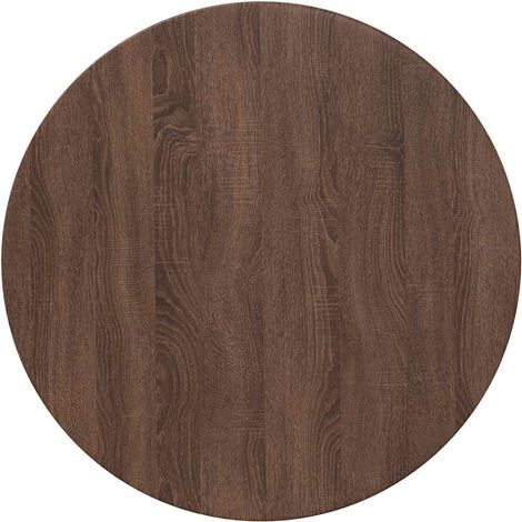 Maison Exclusive - Tischplatte Braun Eichen-Optik Ø 70 x 1,5 cm H