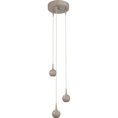 Lampe pendante à 3 lampes Talana terra beige Ø 17cm DTW - 2412-36-36-17-3 (1/3)