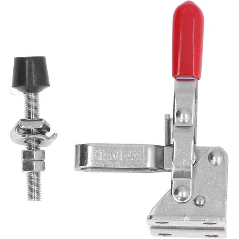 Pince à bascule verticale en acier inoxydable pour le travail du bois, outil de serrage manuel pour usage domestique (1/5)