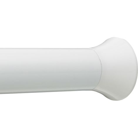 Tringle de rideau de douche extensible et ajustable, blanc, 61 à 91 cm (1/5)