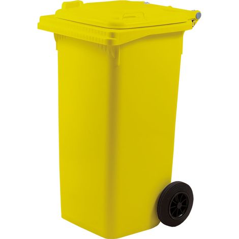 Bidone Immondizia Carrellato Ics Giallo 120 lt 55 x 50 x 94 cm