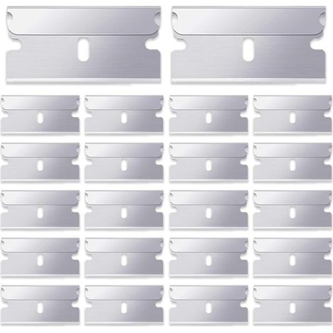 100 unités Lame Grattoir de Rechange Grattoir Vitre Lames de Remplacement Grattoirs Racloir Lame (1/5)