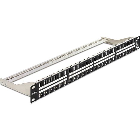 Panel 19 de 48 puertos keystone vacio 1U con pasacables