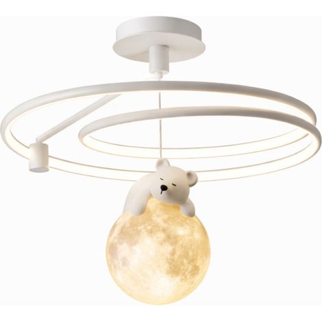 Lampadario LED Cameretta Bambini 60W con Telecomando e Dimmer