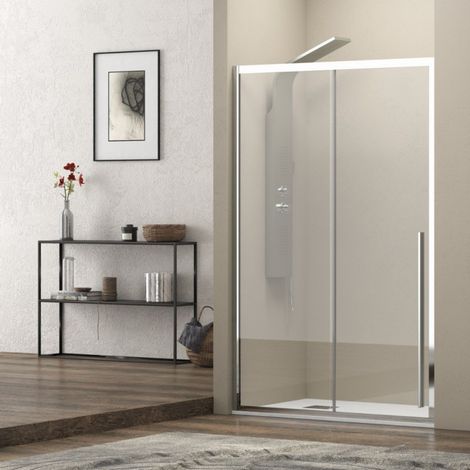 Porta doccia nicchia 110cm scorrevole vetro 8mm altezza 200h KEL4000 kamalu
