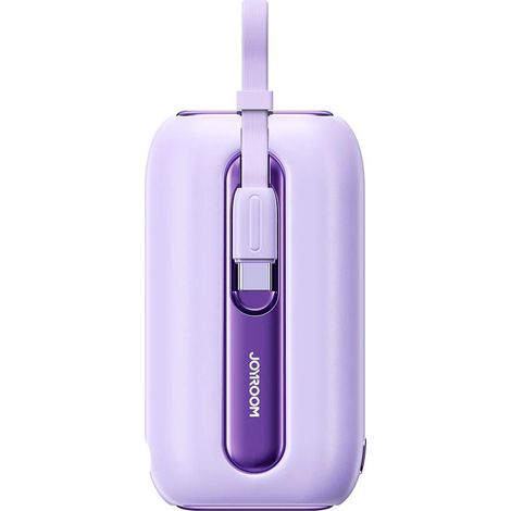 Joyroom colorful series powerbank de 225 w 10000 mah cables 2 en 1 - purpura