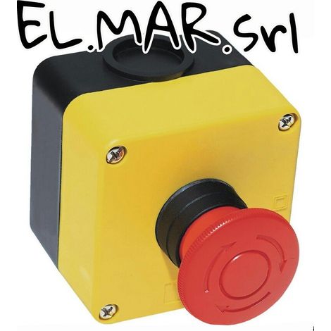 Pulsantiera da parete Emergenza Interruttore con fungo rosso 40mm