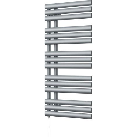 Percival - Silver Electric Towel Rail H1120mm x W500mm 500w Standard (1/3)