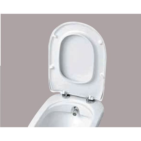 Copriwater Diana originale chiusura standard in plastica bianco