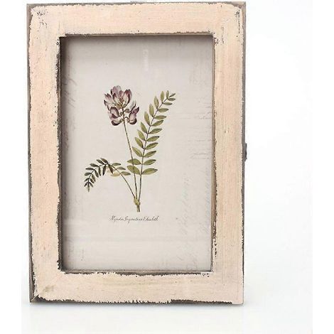 15 cm großer Vintage-Retro-Fotorahmen aus Holz für Zuhause, Geschäft oder Boutique (Beige) – 17,60 x 12,60 x 1,20 cm – Beige (1/3)