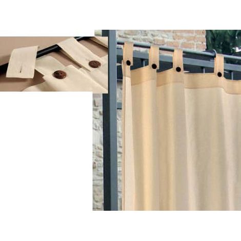 CORTINA PARA GAZEBO 160x270 cm - color crudo