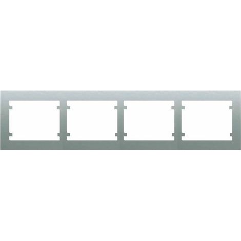 Marco de 4 elementos horizontal ALUMINIO MERCURIO BJC IRIS 18004-MA (1/2)