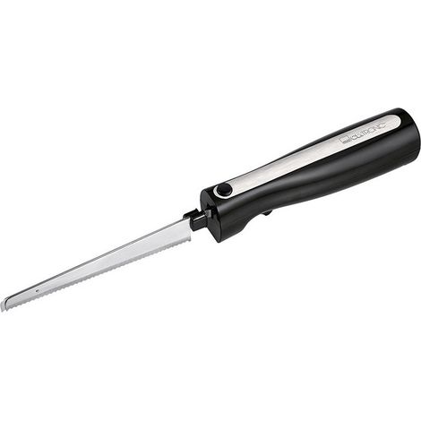 Couteau électrique 120W – Lame dentelée en acier inoxydable – Découpe précise aliments surgelés – Fonctionnement silencieux – Clatronic