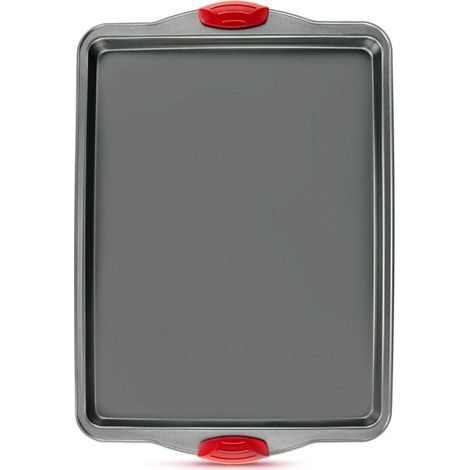 Plaque De Cuisson - Acier Carbone - 38 X 25 Cm - Anti Adhérente - Résiste 288°C - Lave Vaisselle - 1 Piece