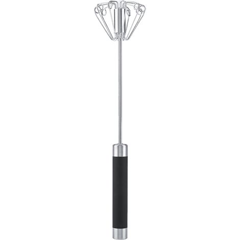Batteur à oeufs manuel rotatif Durable antirouille d'acier inoxydable