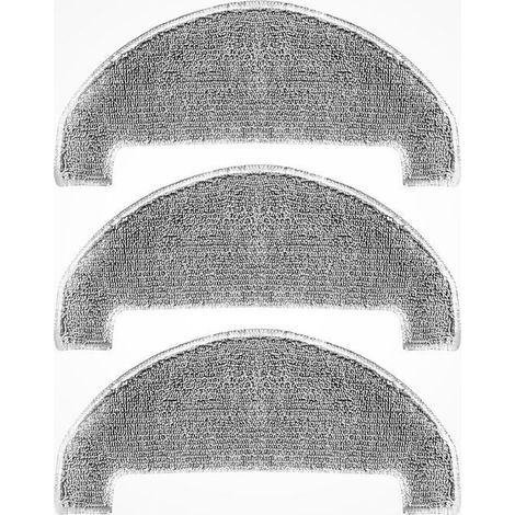 Lot de 3 Serpillières de Lavage pour Aspirateur Robot Laveur T10 - Accessoires d'Aspirateur Robot