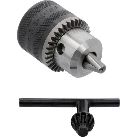 YATO Bohrfutter & Schlüssel 1,5–10 mm 3/8" 24UNF – Metall Zahnkranzbohrfutter für Bohrmaschinen Schlagbohrmaschinen (1/5)
