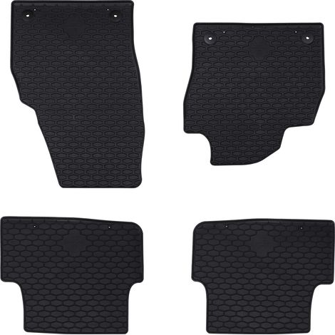 Car Mat 4 pcs Black suitable for VW POLO 2021- Rubber vidaXL