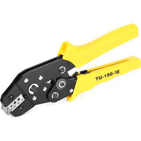 Pince à sertir professionnelle pour terminaux 18-28 AWG, pince à cliquet premium TU-190-12, 0,08-0,5/0,25/0,5/1,0 mm (1/5)