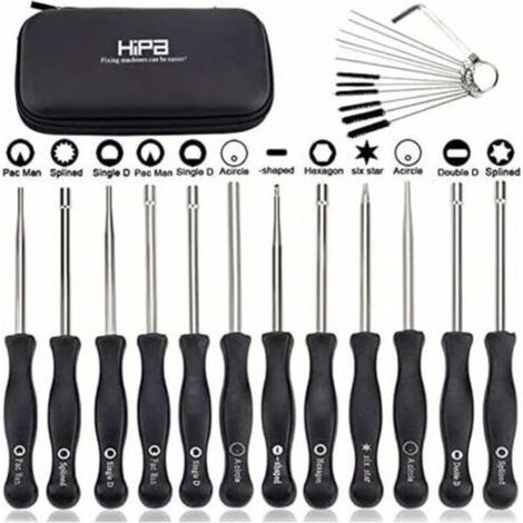 Set mit 12 Vergaser-Einstellwerkzeugen und Einstellschraubendrehern für 2-Takt-Motoren, passend für Freischneider, Kettensägen, Poulan, Husqvarna, Stihl, Echo. (1/5)