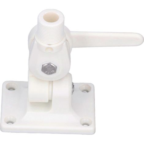 Support d'antenne marine multifonctionnel réglable en ABS à double axe avec base à cliquet pour bateaux (1/5)