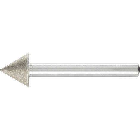 PFERD TOOLS Diamant-Schleifstift Spitzkegel Ø15x60° SchaftØ6 mm D64 (fein) zum Anfasen/Entgraten/Senken (1/3)