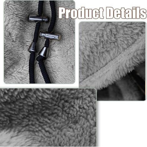 Cagoule d'hiver pour le visage et le cou Le noir M (1/5)