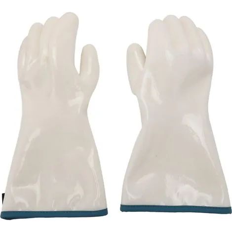 Gants de cuisine en silicone résistants à la chaleur jusqu'à 350 °C, antiadhésifs et longs, pour barbecue et cuisson au four - Taille XXL (1/3)