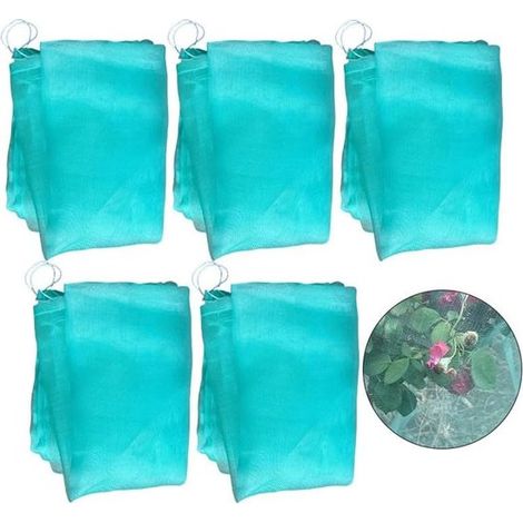 5 pezzi Telo di copertura verde per piante con coulisse, copertura orticola per ortaggi 0,8  1 m 1  1,5 m (1/5)