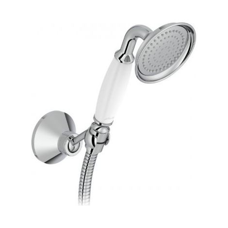 Set de douche retro avec douchette flexible et support - chromé - Louise - JACOB DELAFON (1/5)