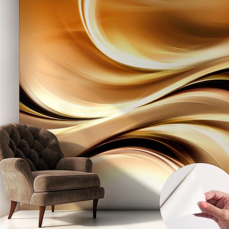 Fotomurale adesivo stickers - murali decorativo - soggiorno moderno - effetto realistico - Linee fluide 250x250 cm (1/5)