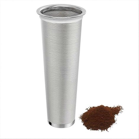Filtre à café pour infusion à froid pour pichet Mason Jar en verre de 950 ml (32 oz) - Maille fine, filtre en acier inoxydable 304 avec joint d'étanchéité (1/5)
