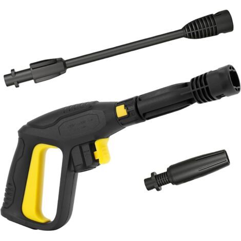 Spritzpistole mit verstellbarer Düse, Ersatz-Spritzpistole und Reinigungslanze für Kärcher Hochdruckreiniger mit Schnellkupplungssystem, 2100 PSI, verstellbare Strahldüse