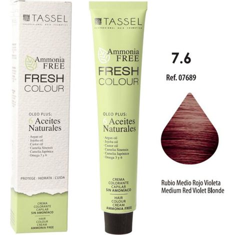 Eurostil fresh crema decolorante 7.6 rubio rosso medio violaceo senza ammoniaca 1un