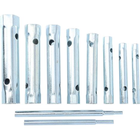 Jeu de 10 clés à robinet avec douilles allongées, douilles pour robinet d'eau et écrous de robinet. (1/5)