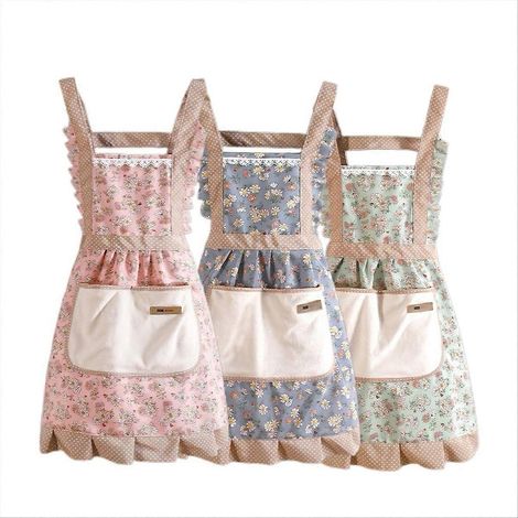Küchenschürzen für Damen mit Taschen (3er-Set) (1/5)