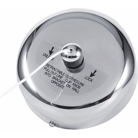 Séchoir à linge rétractable en acier inoxydable robuste, capacité de charge de 10 kg, cordon de 2,8 m, étendoir à linge pour douche