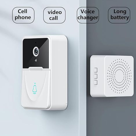 Drahtloser Videoalarm, intelligente Sicherheitskamera mit Bewegungserkennung, Nachtsicht und Zwei-Wege-Audio.