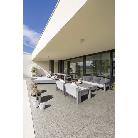 Grès émaillé - GRANIT - GREY - 45x45x0,85cm (1/2)