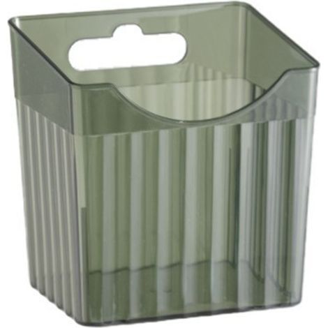 Bac de rangement mural, conteneur suspendu, panier organisateur pour cuisine, salle de bains, bureau, chambre à coucher, vert Transparent (1/5)
