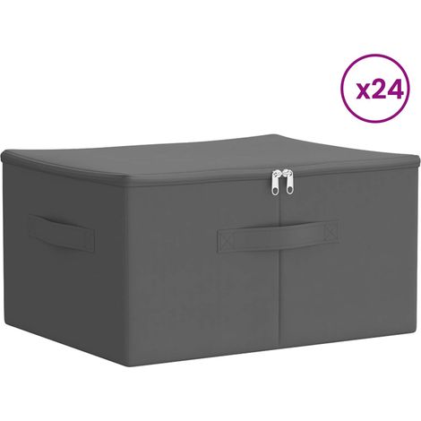 Maison Exclusive - Boîte de rangement 24 pc Tissu intissé 50 x 30 x 25 cm 37,5 L (1/5)