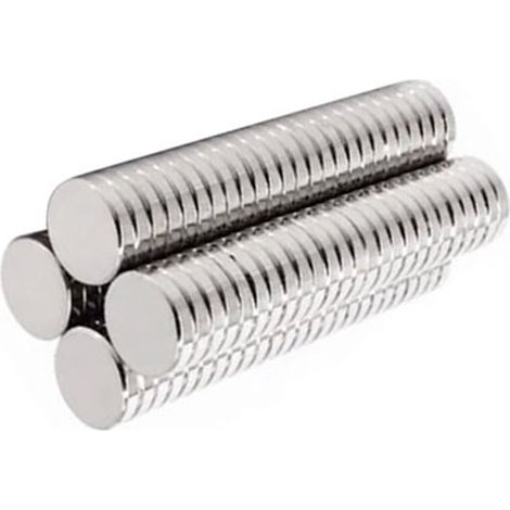50 Stück runde Neodym-Magnete 10x2mm N35 Starke Magnetisierung Neodym-Eisen-Magnete (1/5)