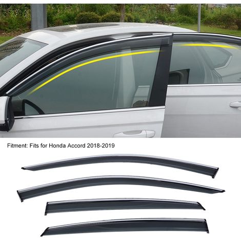 4-teiliges Set getönter Fensterblenden/Sonnen- und Regenschutz passend für Honda Accord 2018-2019 (1/5)