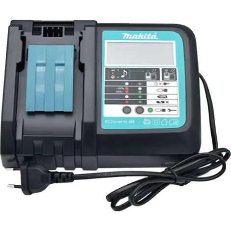 Akku für kabelloses Werkzeug, 18V Lithium-Ionen, 6000mAh Kapazität, Makita LED-Ladegerät (1/2)