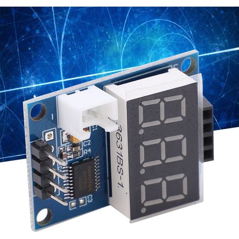 Die Testplatine des Ultraschall-Telemetriemoduls HC-SR04 zeigt die Daten des Telemetrieinstruments über eine serielle Schnittstelle auf einem digitalen Display an. (1/5)