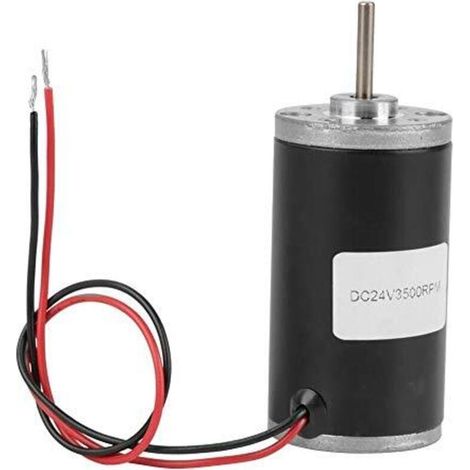31ZY Moteur courant continu aimant permanent Moteur engrenage lectrique rversible pour gnrateur de bricolage CW/CCW 6V/12V/24V 3500-8000rpm (24V 3500rpm) (1/5)