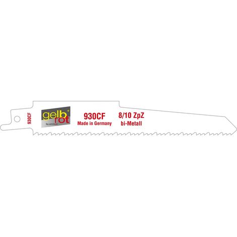 gelbrot Säbelsägeblätter Typ 930CF Länge 150 mm Kunststoffbox mit 20 St. (1/2)